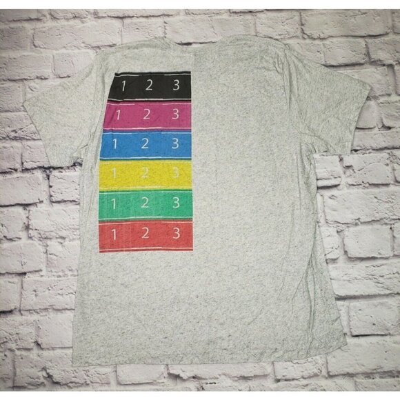 Pasta- Nasa Parody Graphic Short-Sleeve T-Shirt Size Large Heathered Grey - Picture 4 of 4